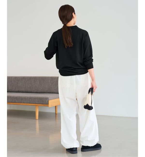 FRAMeWORK「イタリアヤーン basic ポロ衿プルオーバー」|ニット・セーター|