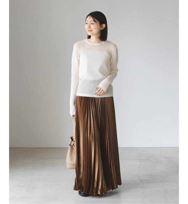 NOBLE「《WEB限定追加》ファインアルパカウールシアーニット」|ニット・セーター|