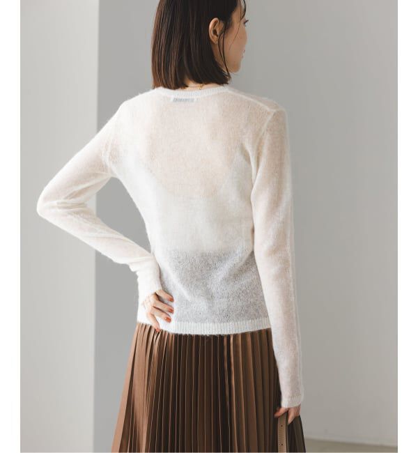 NOBLE「《WEB限定追加》ファインアルパカウールシアーニット」|ニット・セーター|