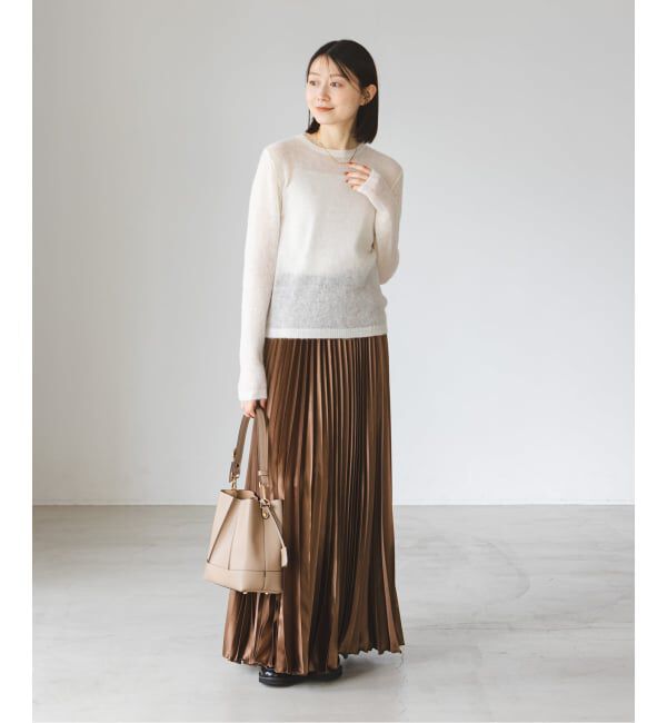 NOBLE「《WEB限定追加》ファインアルパカウールシアーニット」|ニット・セーター|