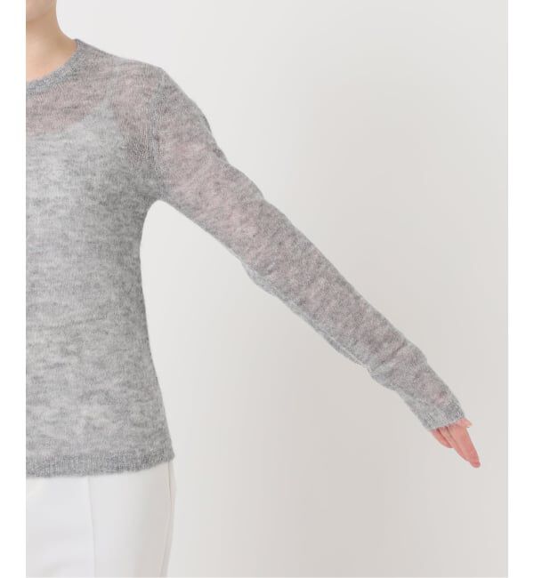 NOBLE「《WEB限定追加》ファインアルパカウールシアーニット」|ニット・セーター|