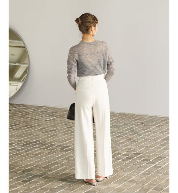 NOBLE「《WEB限定追加》ファインアルパカウールシアーニット」|ニット・セーター|