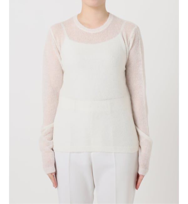 NOBLE「《WEB限定追加》ファインアルパカウールシアーニット」|ニット・セーター|