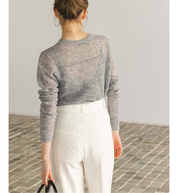 NOBLE「《WEB限定追加》ファインアルパカウールシアーニット」|ニット・セーター|