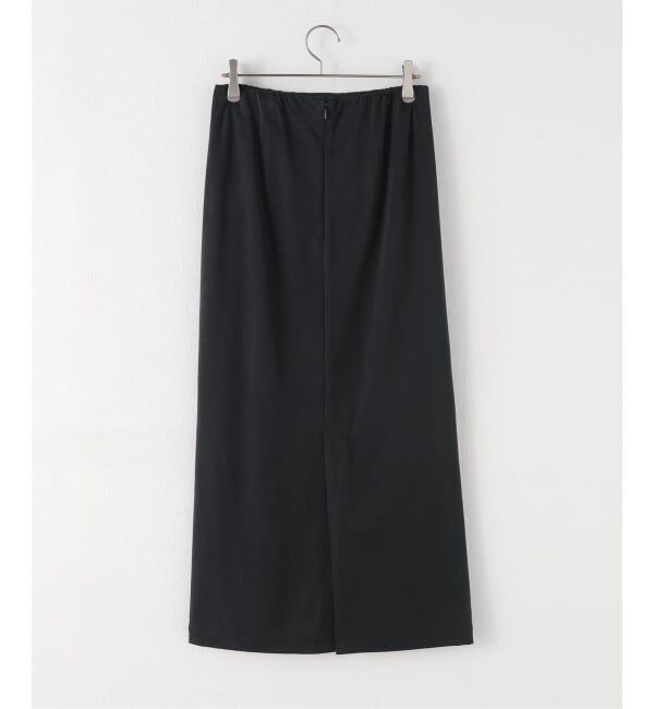 Spick and Span「サテンジャージーIラインスカート」|スカート|