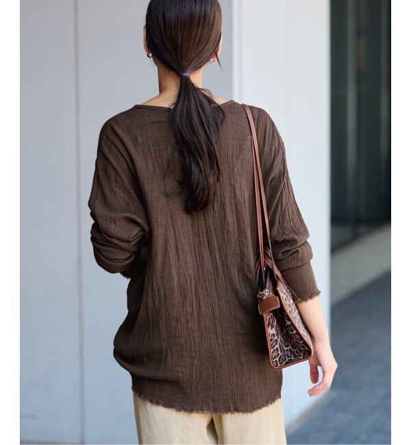 FRAMeWORK「≪追加≫楊柳ヘンリーブラウス」|シャツ・ブラウス|