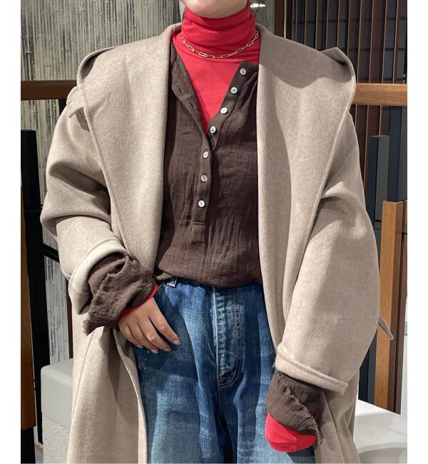 FRAMeWORK「≪追加≫楊柳ヘンリーブラウス」|シャツ・ブラウス|