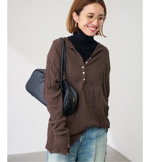 FRAMeWORK「≪追加≫楊柳ヘンリーブラウス」|シャツ・ブラウス|