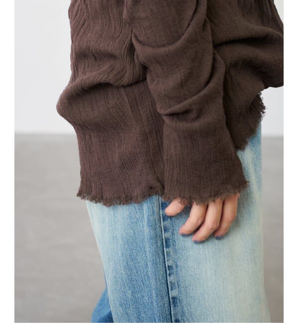 FRAMeWORK「≪追加≫楊柳ヘンリーブラウス」|シャツ・ブラウス|