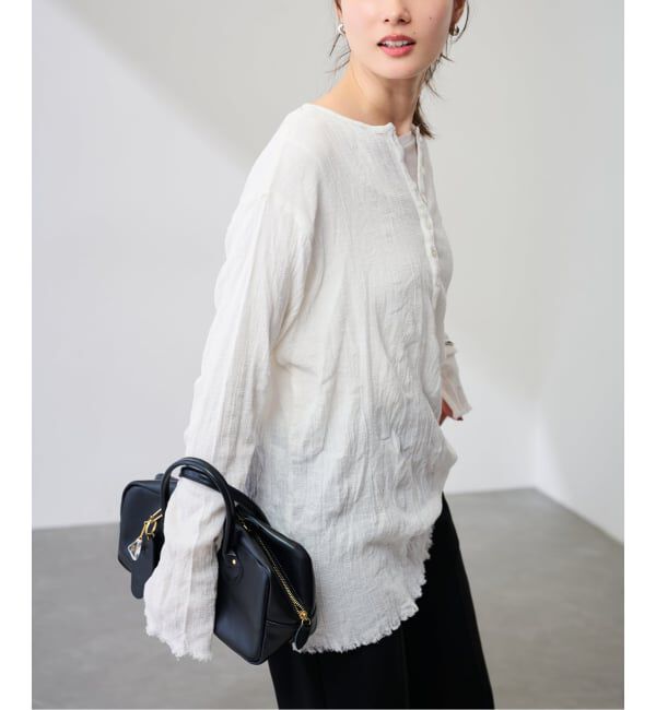 FRAMeWORK「≪追加≫楊柳ヘンリーブラウス」|シャツ・ブラウス|