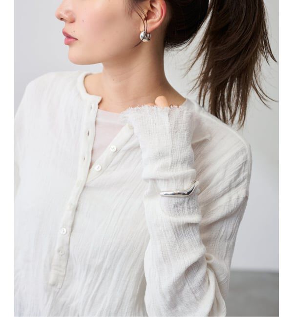 FRAMeWORK「≪追加≫楊柳ヘンリーブラウス」|シャツ・ブラウス|