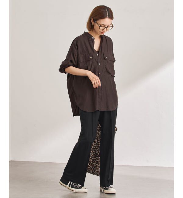 FRAMeWORK「キュプラコットンガーメントダイシャツ」|シャツ・ブラウス|