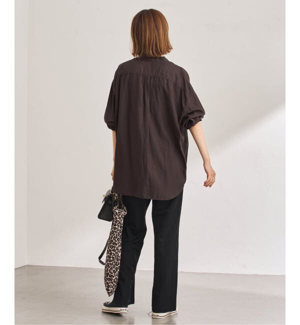 FRAMeWORK「キュプラコットンガーメントダイシャツ」|シャツ・ブラウス|