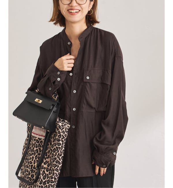 FRAMeWORK「キュプラコットンガーメントダイシャツ」|シャツ・ブラウス|