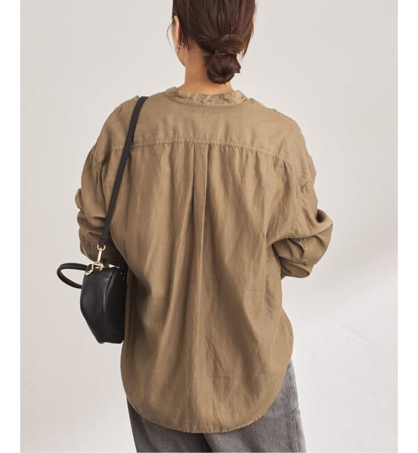 FRAMeWORK「キュプラコットンガーメントダイシャツ」|シャツ・ブラウス|