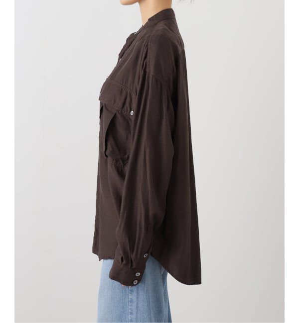 FRAMeWORK「キュプラコットンガーメントダイシャツ」|シャツ・ブラウス|