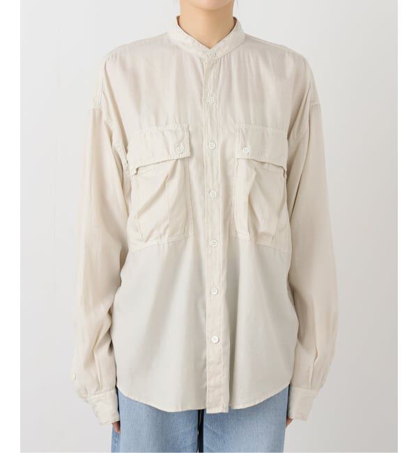 FRAMeWORK「キュプラコットンガーメントダイシャツ」|シャツ・ブラウス|