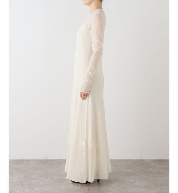 NOBLE「デニットロングフレアワンピース」|ワンピース|