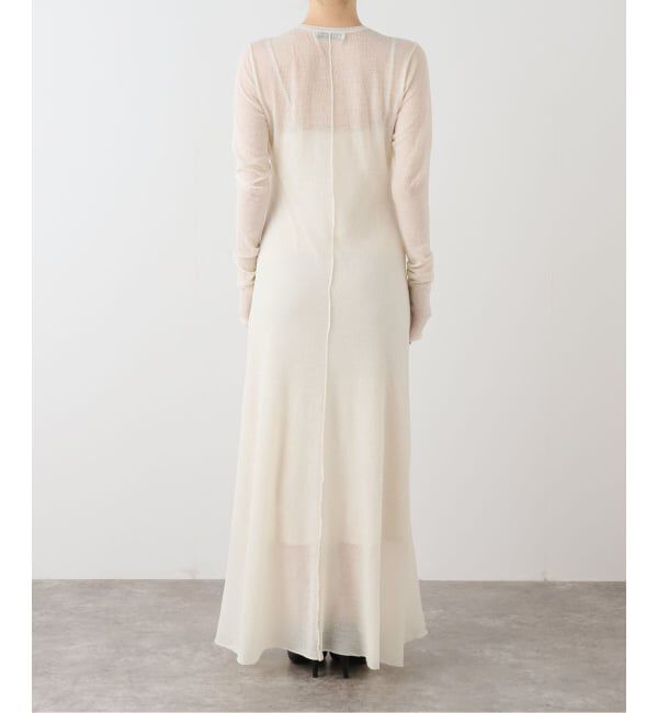 NOBLE「デニットロングフレアワンピース」|ワンピース|