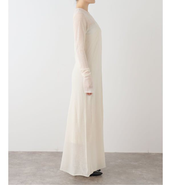 NOBLE「デニットロングフレアワンピース」|ワンピース|