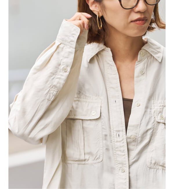 FRAMeWORK「SILKコンピースダイWORK-シャツ」|シャツ・ブラウス|