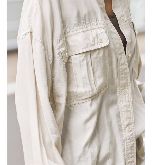 FRAMeWORK「SILKコンピースダイWORK-シャツ」|シャツ・ブラウス|