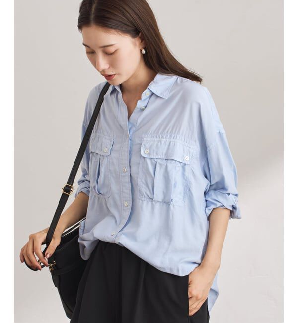 FRAMeWORK「SILKコンピースダイWORK-シャツ」|シャツ・ブラウス|