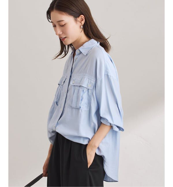 FRAMeWORK「SILKコンピースダイWORK-シャツ」|シャツ・ブラウス|