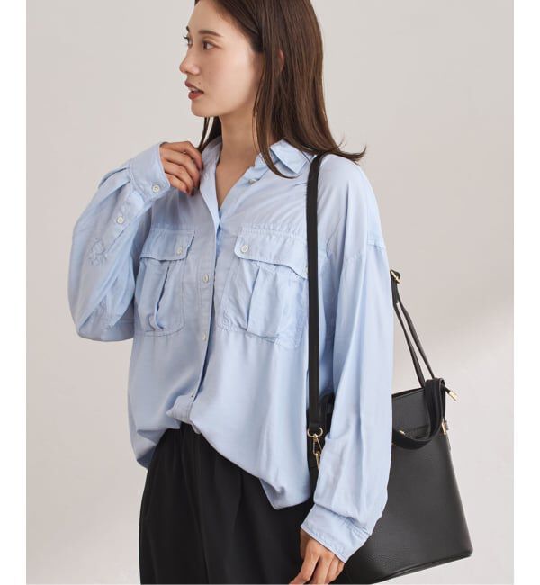 FRAMeWORK「SILKコンピースダイWORK-シャツ」|シャツ・ブラウス|