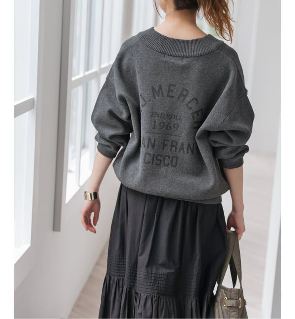 Spick and Span「《追加4》J.J.Mercer / ジェイジェイマーサー 別注 Vネックプルオーバー」|ニット・セーター|グレー