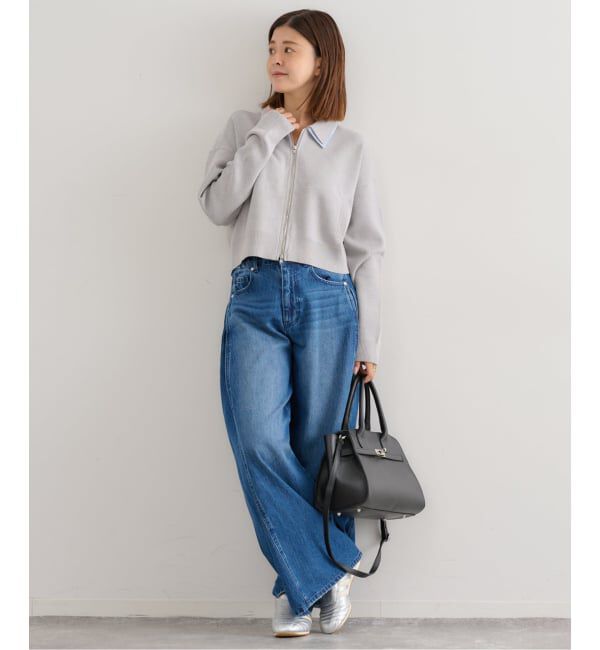 U by SPICK&SPAN「ダブルカラーニットカーデ」|カーディガン|