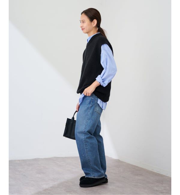 FRAMeWORK「ATON/エイトン WOOL CASHMERE BOUCLE V-NECK VEST」|ニット・セーター|