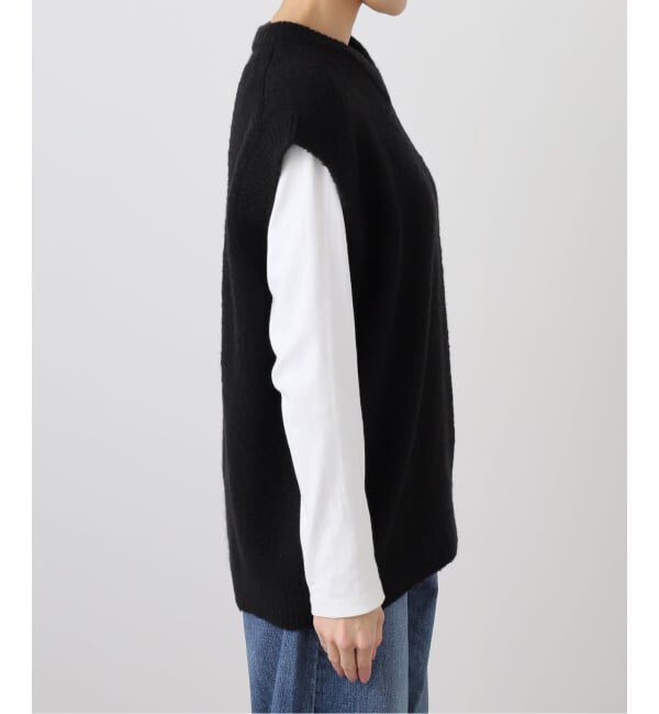 FRAMeWORK「ATON/エイトン WOOL CASHMERE BOUCLE V-NECK VEST」|ニット・セーター|