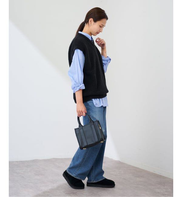 FRAMeWORK「ATON/エイトン WOOL CASHMERE BOUCLE V-NECK VEST」|ニット・セーター|