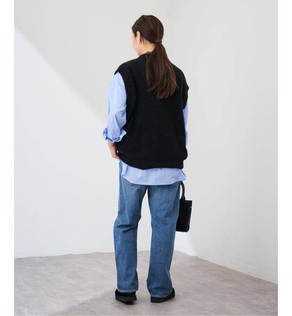 FRAMeWORK「ATON/エイトン WOOL CASHMERE BOUCLE V-NECK VEST」|ニット・セーター|