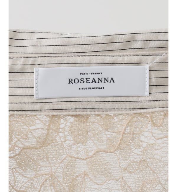 FRAMeWORK「ROSEANNA/ローズアンナ レース*ストライプ マルチシャツ」|シャツ・ブラウス|