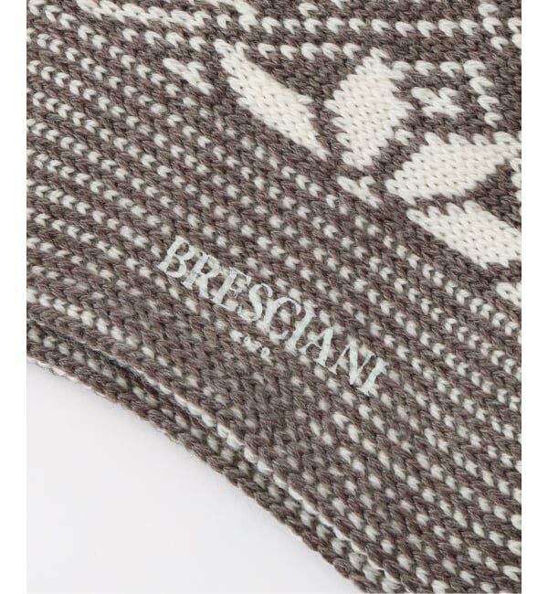 FRAMeWORK「BRESCIANI ウールミックス ノルディックガラソックス」|ソックス|