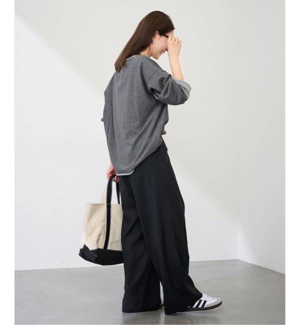 FRAMeWORK「TWラップパンツ」|スラックス|