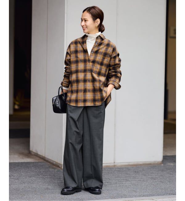 FRAMeWORK「TWラップパンツ」|スラックス|