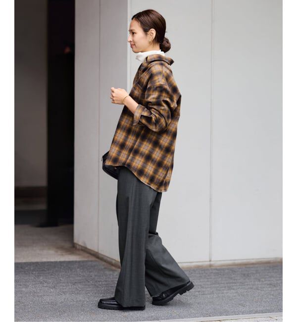 FRAMeWORK「TWラップパンツ」|スラックス|