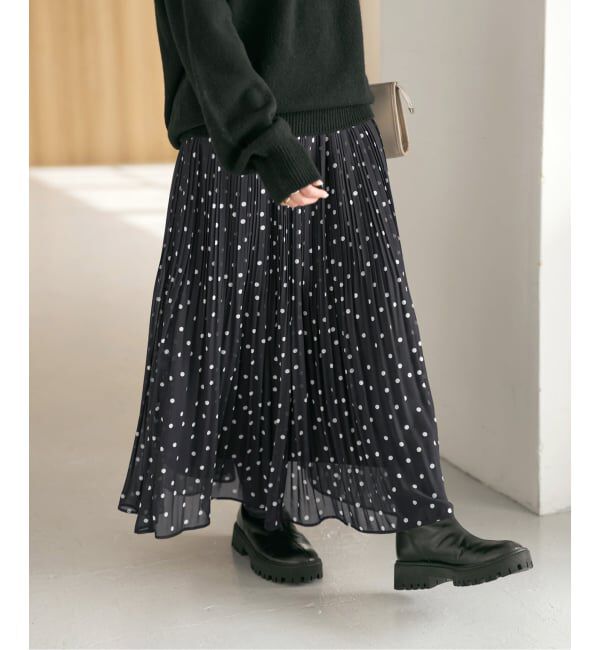 Spick and Span「《WEB限定 / 追加予約》ドットプリーツイージースカート」|スカート|