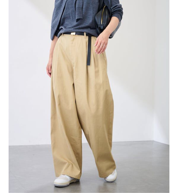 FRAMeWORK「≪予約≫ワイドチノパンツ」|チノ|