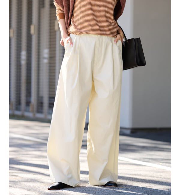 FRAMeWORK「≪予約≫ワイドチノパンツ」|チノ|