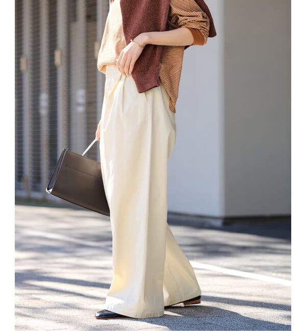 FRAMeWORK「≪予約≫ワイドチノパンツ」|チノ|