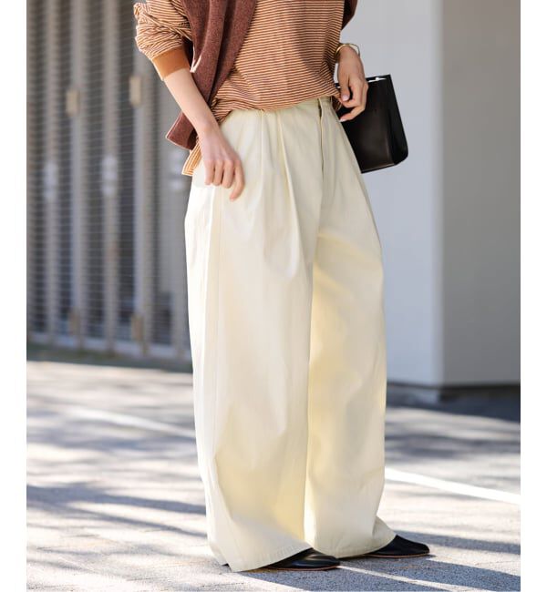 FRAMeWORK「≪予約≫ワイドチノパンツ」|チノ|