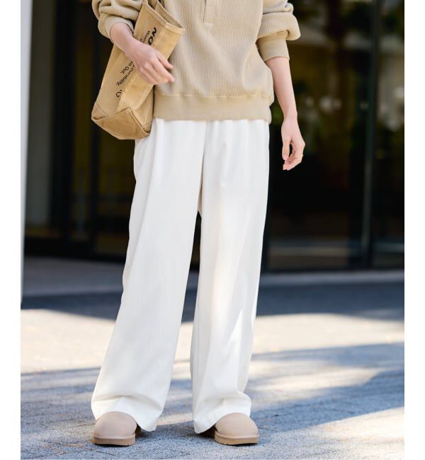 FRAMeWORK「≪予約≫キュプラナイロンイージーパンツ」|その他|ホワイト