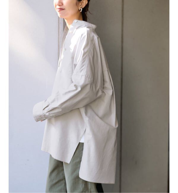 FRAMeWORK「≪予約≫バンドカラーロングシャツ」|シャツ・ブラウス|