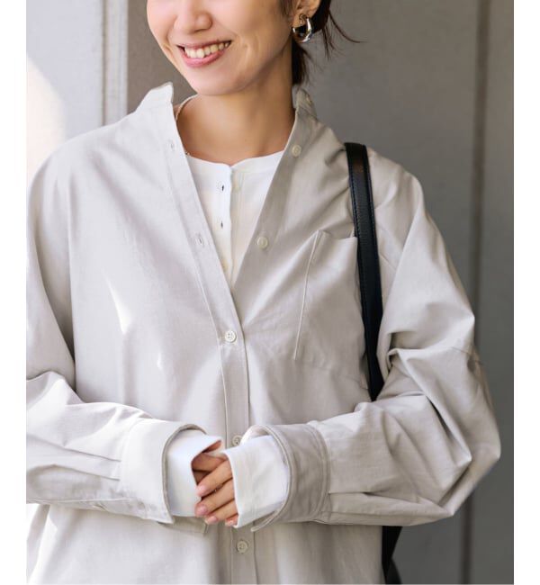 FRAMeWORK「≪予約≫バンドカラーロングシャツ」|シャツ・ブラウス|