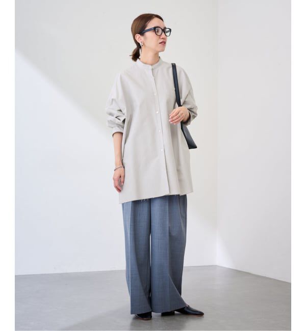 FRAMeWORK「≪予約≫バンドカラーロングシャツ」|シャツ・ブラウス|