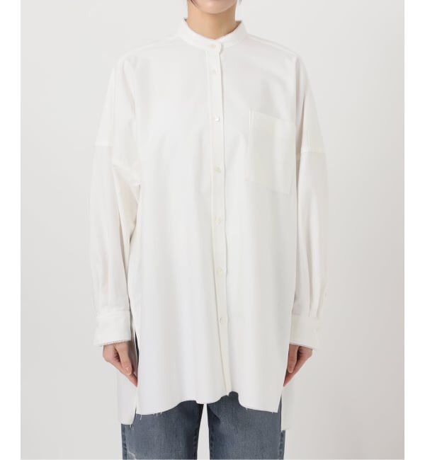 FRAMeWORK「≪予約≫バンドカラーロングシャツ」|シャツ・ブラウス|